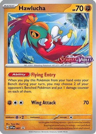 Hawlucha (Prerelease) (007) Holofoil [SV Scarlet & Violet Promo Cards] - Promo