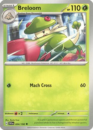 Breloom (004) Reverse Holofoil [Scarlet & Violet Base Set] - Uncommon