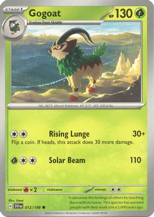 Gogoat (012) [Scarlet & Violet Base Set] - Common