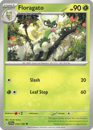Floragato (014) [Scarlet & Violet Base Set] - Uncommon