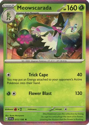 Meowscarada (015/198) Holofoil [Scarlet & Violet Base Set] - Rare