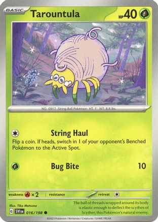 Tarountula (016/198) Reverse Holofoil [Scarlet & Violet Base Set] - Common