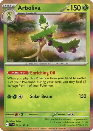 Arboliva (023) Holofoil [Scarlet & Violet Base Set] - Rare