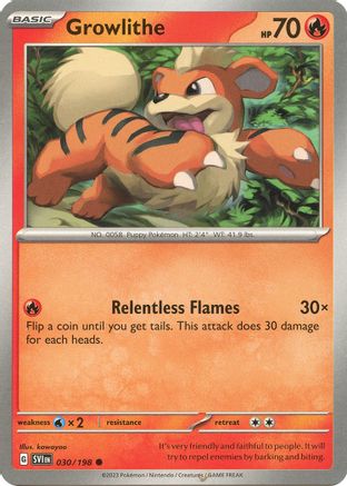 Growlithe (030/198) [Scarlet & Violet Base Set] - Common