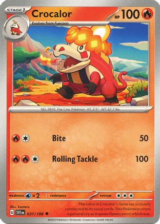 Crocalor (037) [Scarlet & Violet Base Set] - Uncommon