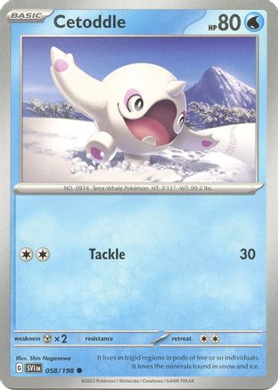 Cetoddle (058/198) [Scarlet & Violet Base Set] - Common