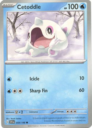 Cetoddle (059/198) Reverse Holofoil [Scarlet & Violet Base Set] - Common