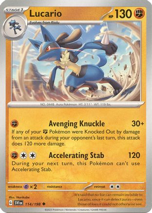 Lucario (114/198) [Scarlet & Violet Base Set] - Uncommon