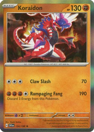 Koraidon (124) Holofoil [Scarlet & Violet Base Set] - Rare