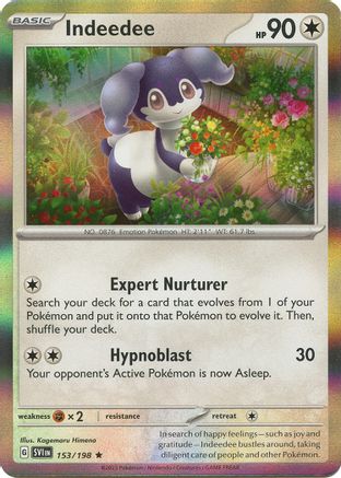 Indeedee (153) Reverse Holofoil [Scarlet & Violet Base Set] - Rare