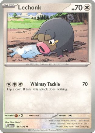 Lechonk (156/198) [Scarlet & Violet Base Set] - Common
