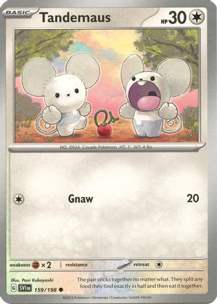 Tandemaus (159/198) Reverse Holofoil [Scarlet & Violet Base Set] - Common