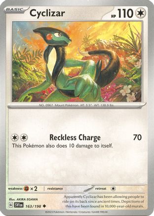 Cyclizar (163/198) Reverse Holofoil [Scarlet & Violet Base Set] - Uncommon