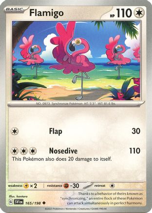 Flamigo (165) Reverse Holofoil [Scarlet & Violet Base Set] - Uncommon