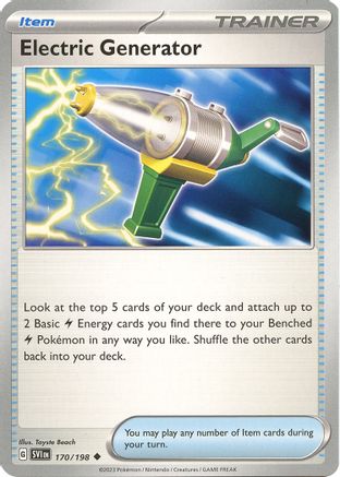Electric Generator (170) Reverse Holofoil [Scarlet & Violet Base Set] - Uncommon