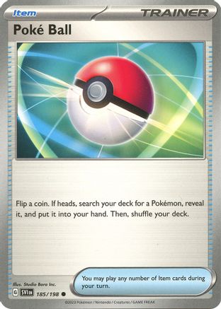 Poke Ball (185) Reverse Holofoil [Scarlet & Violet Base Set] - Common