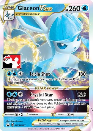 Glaceon VSTAR (SWSH197) Holofoil [Prize Pack Series Cards] - Promo