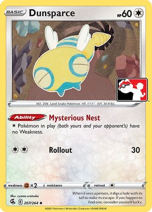 Dunsparce (207) [Prize Pack Series Cards] - Uncommon