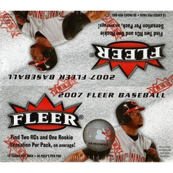 2007 Fleer Baseball 36 Pack Box | Eastridge Sports Cards