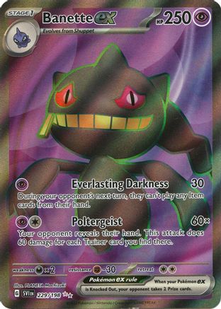 Banette ex (229/198) Holofoil [Scarlet & Violet Base Set] - Ultra Rare