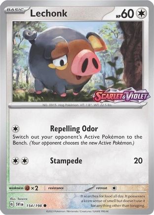 Lechonk (Store Promo) (154/198) Reverse Holofoil [Miscellaneous Cards & Products] - Promo