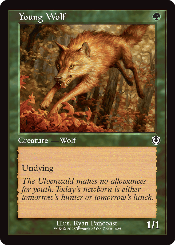 Young Wolf (Retro Frame) (INR-425) - Innistrad Remastered Foil