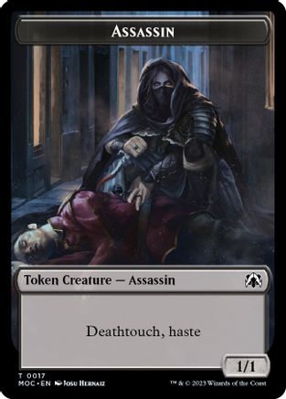 Assassin // Knight (0010) Double-sided Token (MOC-17 // 10) - Commander: March of the Machine