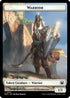 Warrior // Emblem - Elspeth, Sun's Champion Double-sided Token (MOC-10 // 43) - Commander: March of the Machine