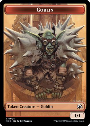 Goblin // Eldrazi Double-sided Token (MOC-24 // 1) - Commander: March of the Machine
