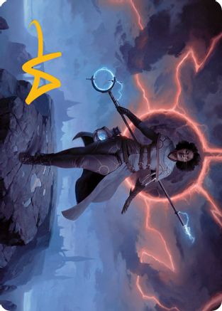 Rona, Herald of Invasion Art Card (Gold-Stamped Signature) (ASMOM-016) - Art Series: March of the Machine