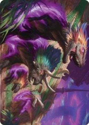 Burning Sun's Fury Art Card (ASMOM-029) - Art Series: March of the Machine