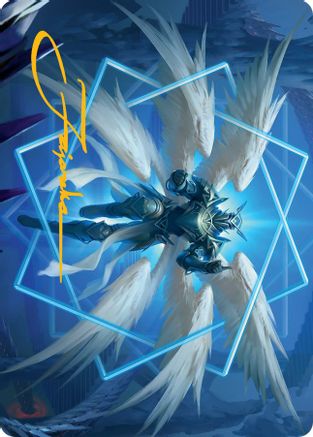 Vertex Paladin Art Card (Gold-Stamped Signature) (ASMOM-048) - Art Series: March of the Machine