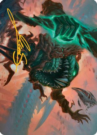 Yargle and Multani Art Card (Gold-Stamped Signature) (ASMOM-053) - Art Series: March of the Machine