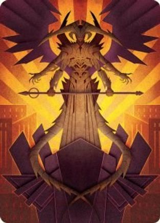 Atraxa, Praetors' Voice Art Card (ASMOM-077) - Art Series: March of the Machine
