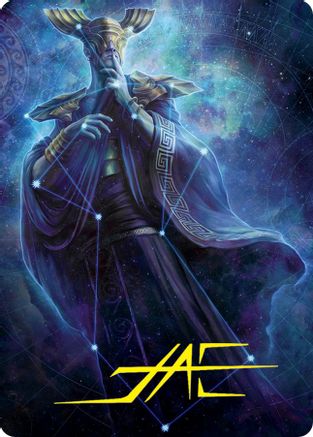 Atris, Oracle of Half-Truths Art Card (Gold-Stamped Signature) (ASMOM-078) - Art Series: March of the Machine