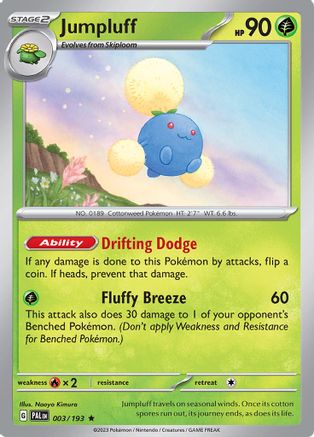 Jumpluff (003) Holofoil [Paldea Evolved] - Rare