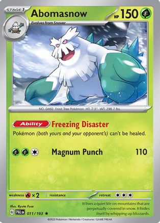 Abomasnow (011) Holofoil [Paldea Evolved] - Rare