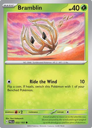 Bramblin (022/193) Reverse Holofoil [Paldea Evolved] - Common