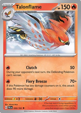 Talonflame (030) Reverse Holofoil [Paldea Evolved] - Uncommon