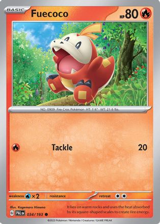 Fuecoco (034/193) Reverse Holofoil [Paldea Evolved] - Common