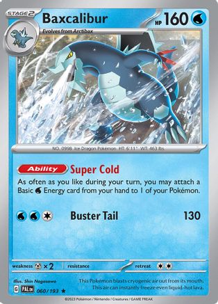 Baxcalibur (060/193) Reverse Holofoil [Paldea Evolved] - Rare