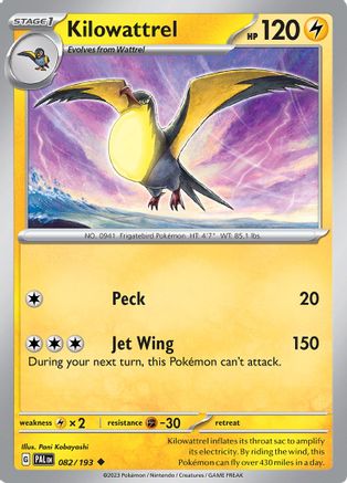 Kilowattrel (082) [Paldea Evolved] - Uncommon