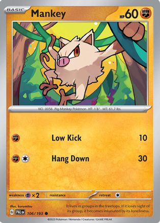 Mankey (106) [Paldea Evolved] - Common