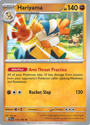 Hariyama (113) Holofoil [Paldea Evolved] - Rare