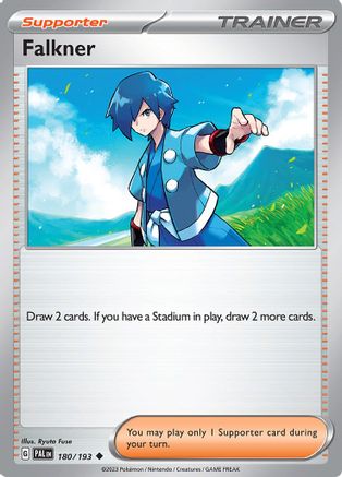 Falkner (180/193) Reverse Holofoil [Paldea Evolved] - Uncommon