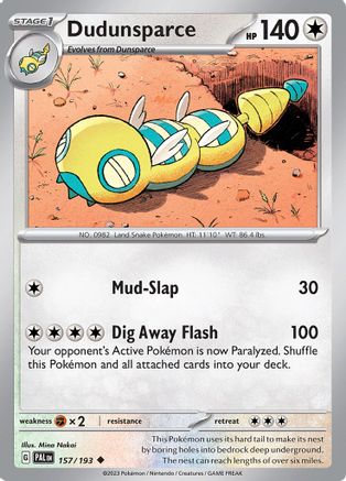 Dudunsparce (157) [Paldea Evolved] - Uncommon
