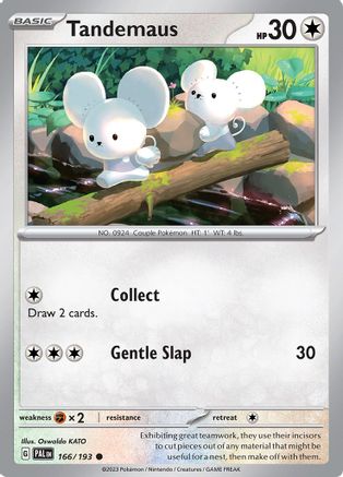 Tandemaus (166/193) Reverse Holofoil [Paldea Evolved] - Common