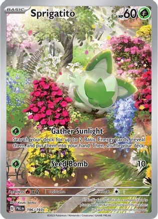 Sprigatito (196/193) Holofoil [Paldea Evolved] - Illustration Rare