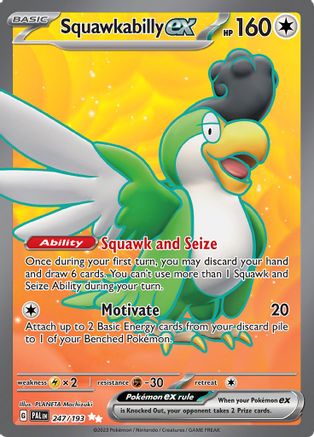 Squawkabilly ex (247/193) Holofoil [Paldea Evolved] - Ultra Rare