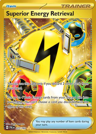 Superior Energy Retrieval (277/193) Holofoil [Paldea Evolved] - Hyper Rare